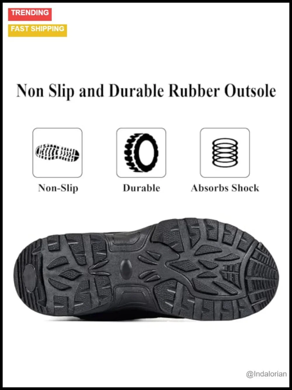 Waterproof Winter Snow Boots with Side Zipper Lightweight Mid Calf Insulated